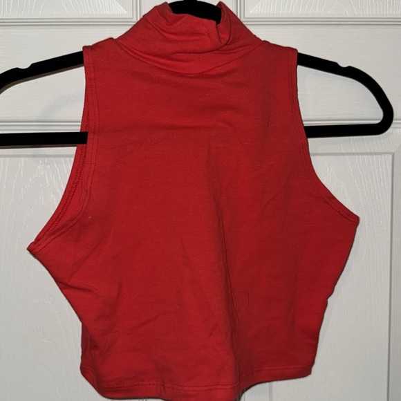 U.S.A. Crop Top Size L Color Orange - Picture 4 of 8